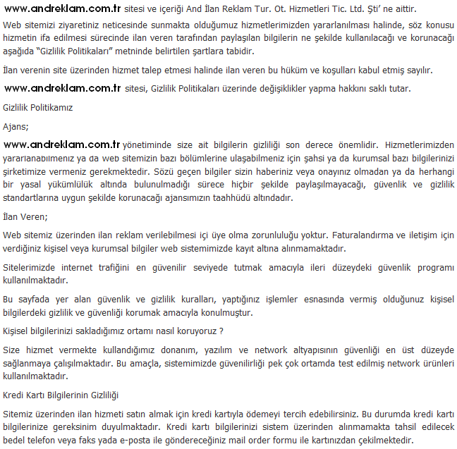 kullanım koşulları
